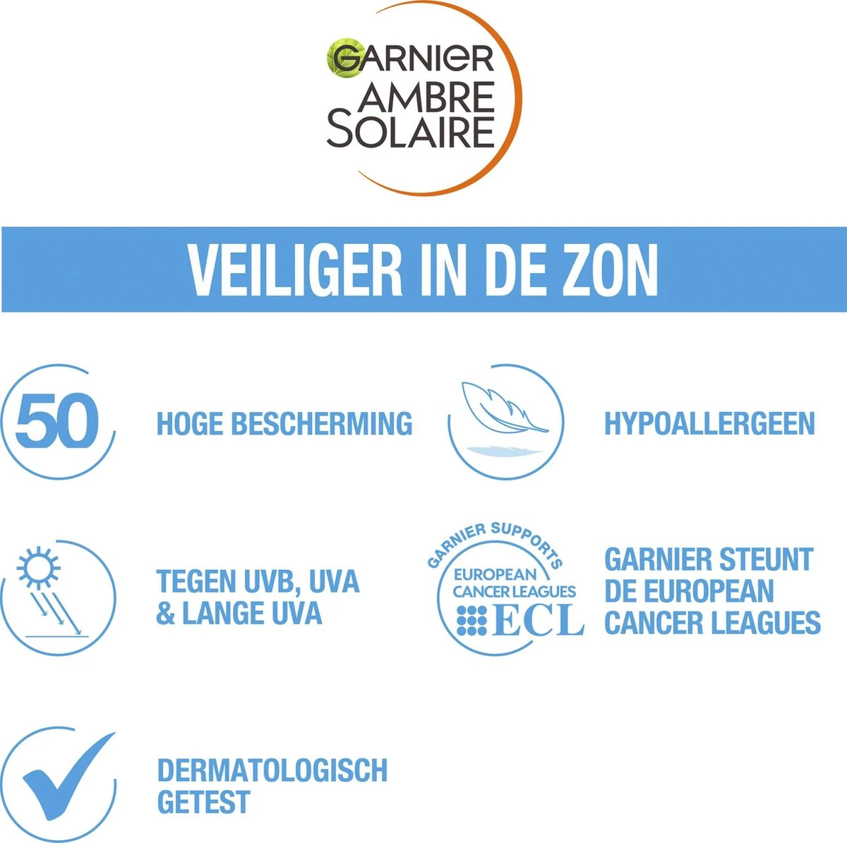 Garnier Ambre Solaire Over Make-up Super UV Zonnebrand SPF 50 - 75ml 8 Garnier Ambre Solaire Over Make-up Super UV Zonnebrand SPF 50 - 75ml - Afbeelding 8