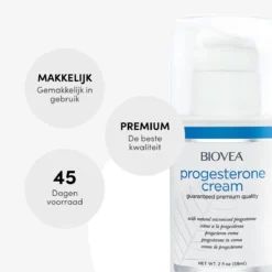 Biovea – Natuurlijke Progesteron Crème – Vermindert Opvliegers, Symptomen Van PMS En Normaliseert Menstruatiecycli – Bouwsteen Voor De Belangrijkste Hormonen – Verhoogt Het Gevoel Van Welzijn – 45 Dagen Voorraad (59 Ml.) -Goedkope Gezicht Zoet Winkel 1200x1200 111