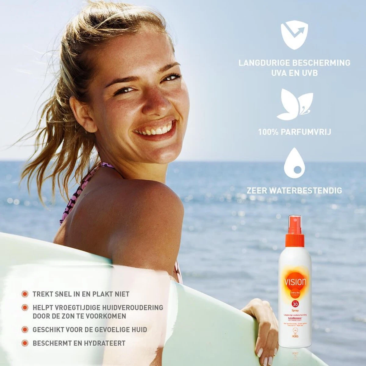 Vision Every Day Sun Protection - Zonnebrand Spray - SPF 30 - 180 Ml 3 Vision Every Day Sun Protection - Zonnebrand Spray - SPF 30 - 180 Ml - Afbeelding 3