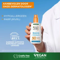 Garnier Ambre Solaire Sensitive Expert Hypoallergene Zonnebrand Spray SPF 50+ - Ceramide Protect - 150ml 13 Garnier Ambre Solaire Sensitive Expert Hypoallergene Zonnebrand Spray SPF 50+ - Ceramide Protect - 150ml -Goedkope Gezicht Zoet Winkel 1200x1200 355
