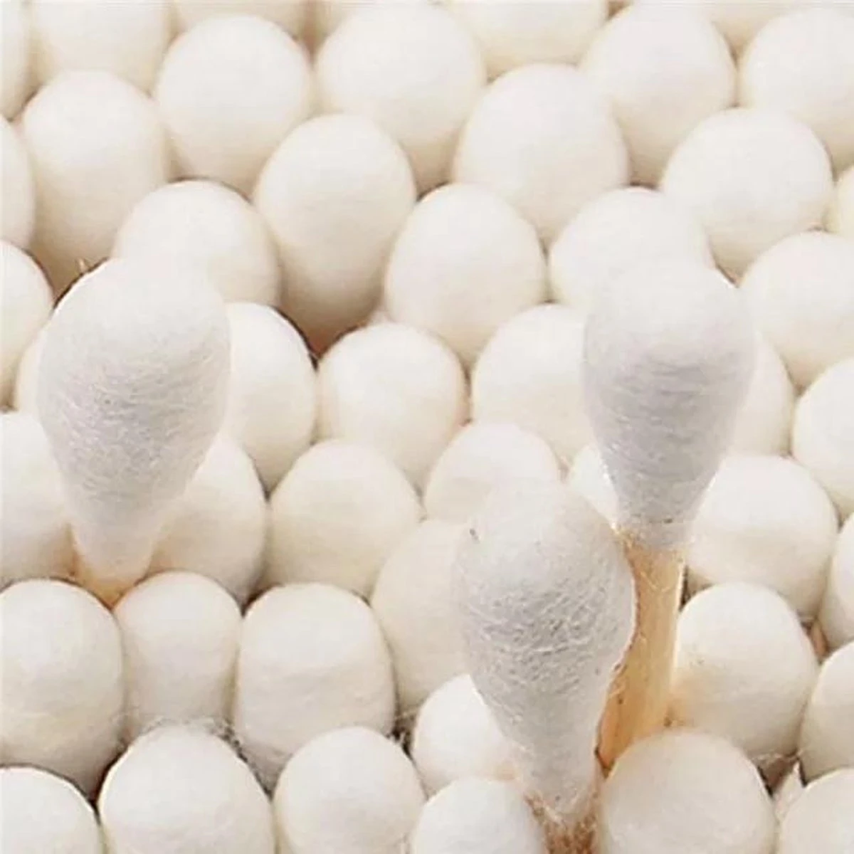 Merkloos Wattenstaafjes Hout - Bamboe - 2x100 St 5 Merkloos Wattenstaafjes Hout - Bamboe - 2x100 St - Afbeelding 5