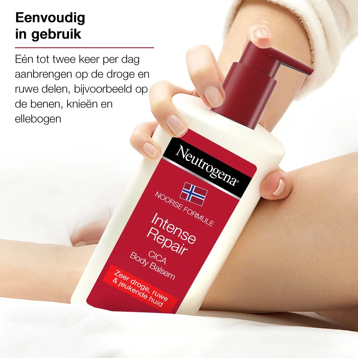 Neutrogena Intense Repair, Intensief Herstellende CICA Body Balsem, Noorse Formule, Hydraterende Bodylotion Voor De Zeer Droge, Ruwe En Jeukende Huid 2 X 250 Ml 8 Neutrogena Intense Repair, Intensief Herstellende CICA Body Balsem, Noorse Formule, Hydraterende Bodylotion Voor De Zeer Droge, Ruwe En Jeukende Huid 2 X 250 Ml - Afbeelding 8