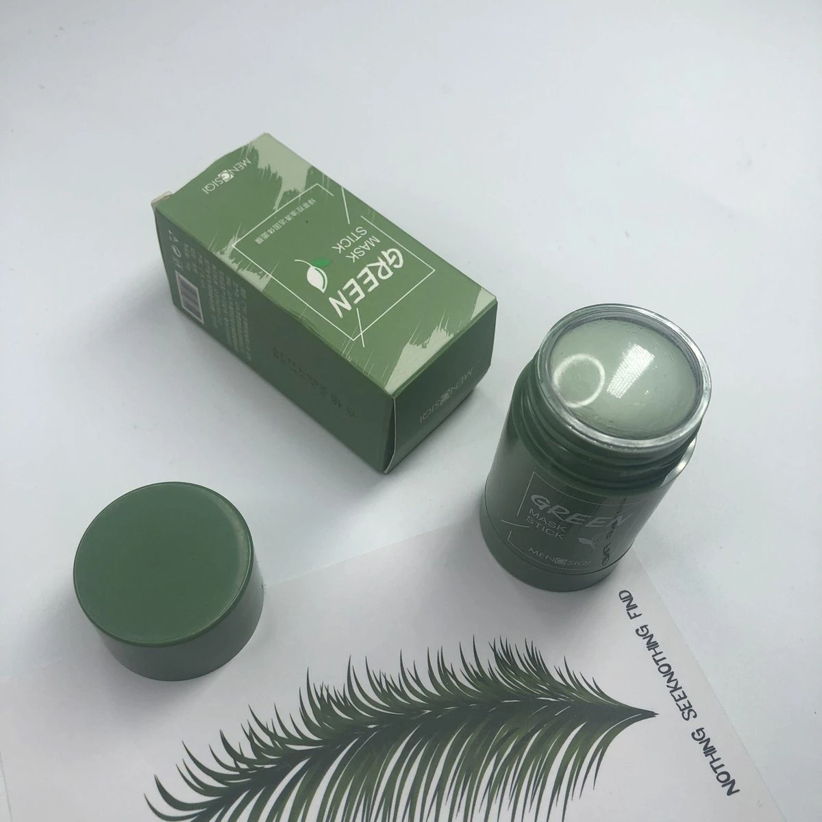 MENGSIQI - Green Mask Stick - Huidverzorging - Gezichtsmasker - Kleimasker - Mee Eters & Acne Verwijderen - Acne Verzorging - Vette Huid - Mee-eter Verwijderaar - Poriën Reiniger -Blackhead - Unisex - Verzachtend -Verkoelend - Dermatologisch Getest 2 MENGSIQI - Green Mask Stick - Huidverzorging - Gezichtsmasker - Kleimasker - Mee Eters & Acne Verwijderen - Acne Verzorging - Vette Huid - Mee-eter Verwijderaar - Poriën Reiniger -Blackhead - Unisex - Verzachtend -Verkoelend - Dermatologisch Getest - Afbeelding 2