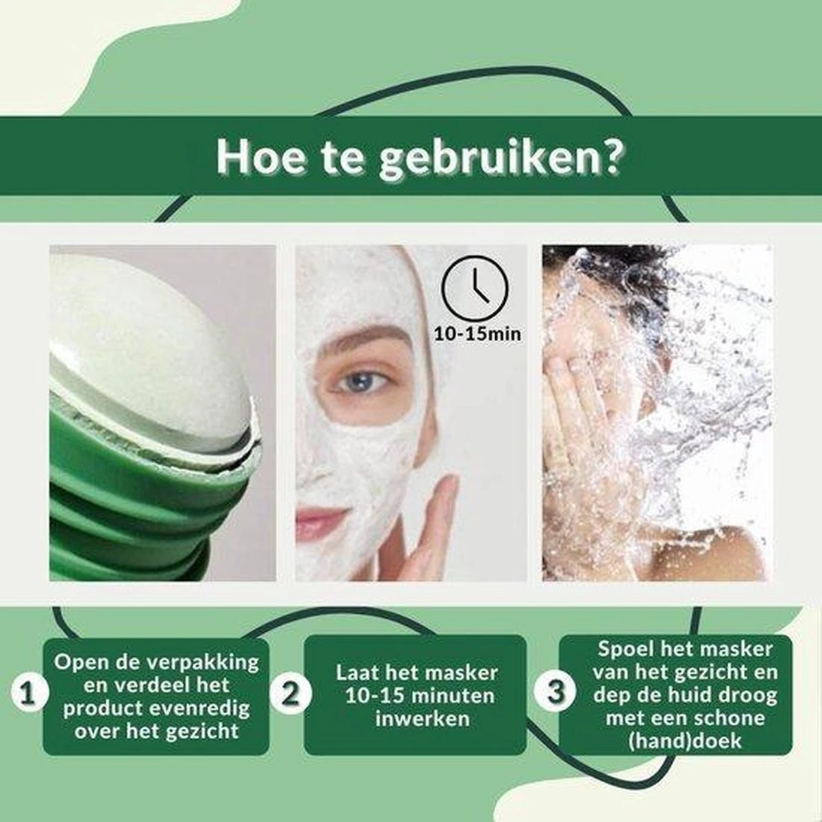 MENGSIQI - Green Mask Stick - Huidverzorging - Gezichtsmasker - Kleimasker - Mee Eters & Acne Verwijderen - Acne Verzorging - Vette Huid - Mee-eter Verwijderaar - Poriën Reiniger -Blackhead - Unisex - Verzachtend -Verkoelend - Dermatologisch Getest 16 MENGSIQI - Green Mask Stick - Huidverzorging - Gezichtsmasker - Kleimasker - Mee Eters & Acne Verwijderen - Acne Verzorging - Vette Huid - Mee-eter Verwijderaar - Poriën Reiniger -Blackhead - Unisex - Verzachtend -Verkoelend - Dermatologisch Getest - Afbeelding 16