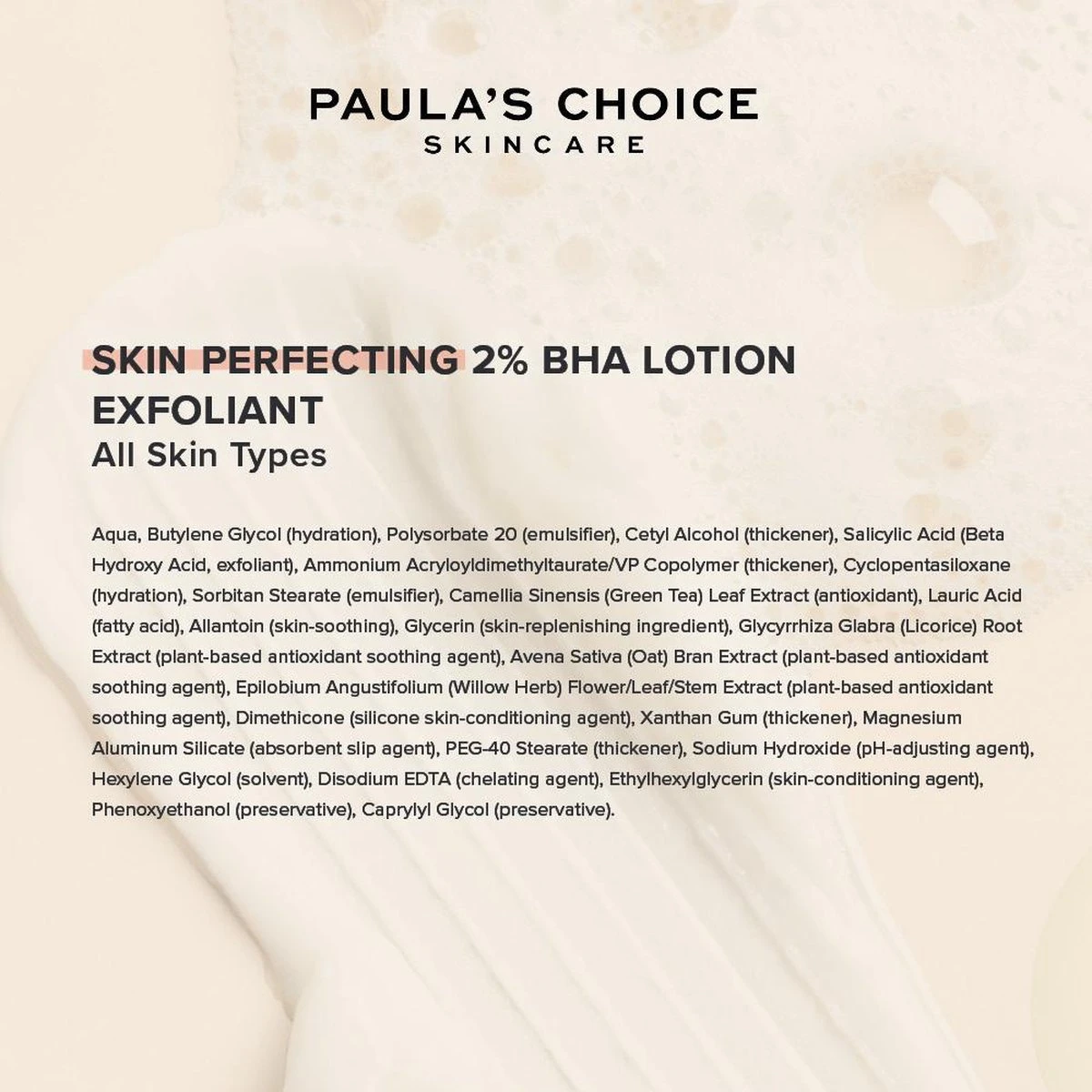 Paula's Choice SKIN PERFECTING 2% BHA Lotion Exfoliant - Alle Huidtypen - 100 Ml 4 Paula's Choice SKIN PERFECTING 2% BHA Lotion Exfoliant - Alle Huidtypen - 100 Ml - Afbeelding 4