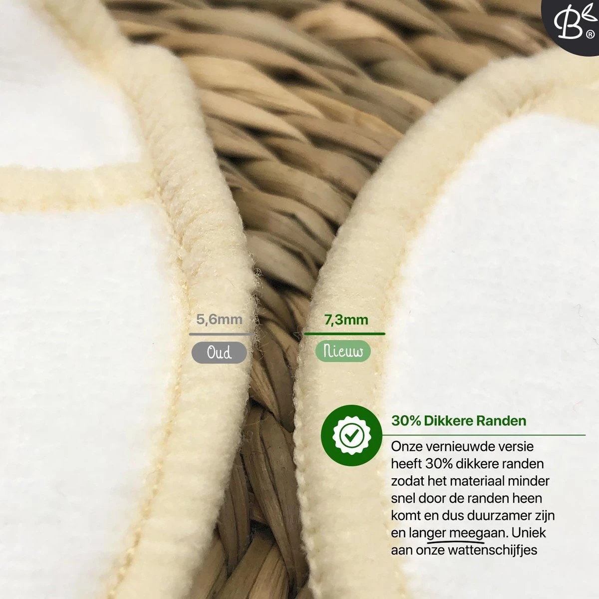 16 Herbruikbare Wattenschijfjes + Bamboe Houder - 12x Dagelijks 4x Scrub 4 Laags - Wasbare Wattenschijfjes Makeup Pads Zero Waste 3 16 Herbruikbare Wattenschijfjes + Bamboe Houder - 12x Dagelijks 4x Scrub 4 Laags - Wasbare Wattenschijfjes Makeup Pads Zero Waste - Afbeelding 3