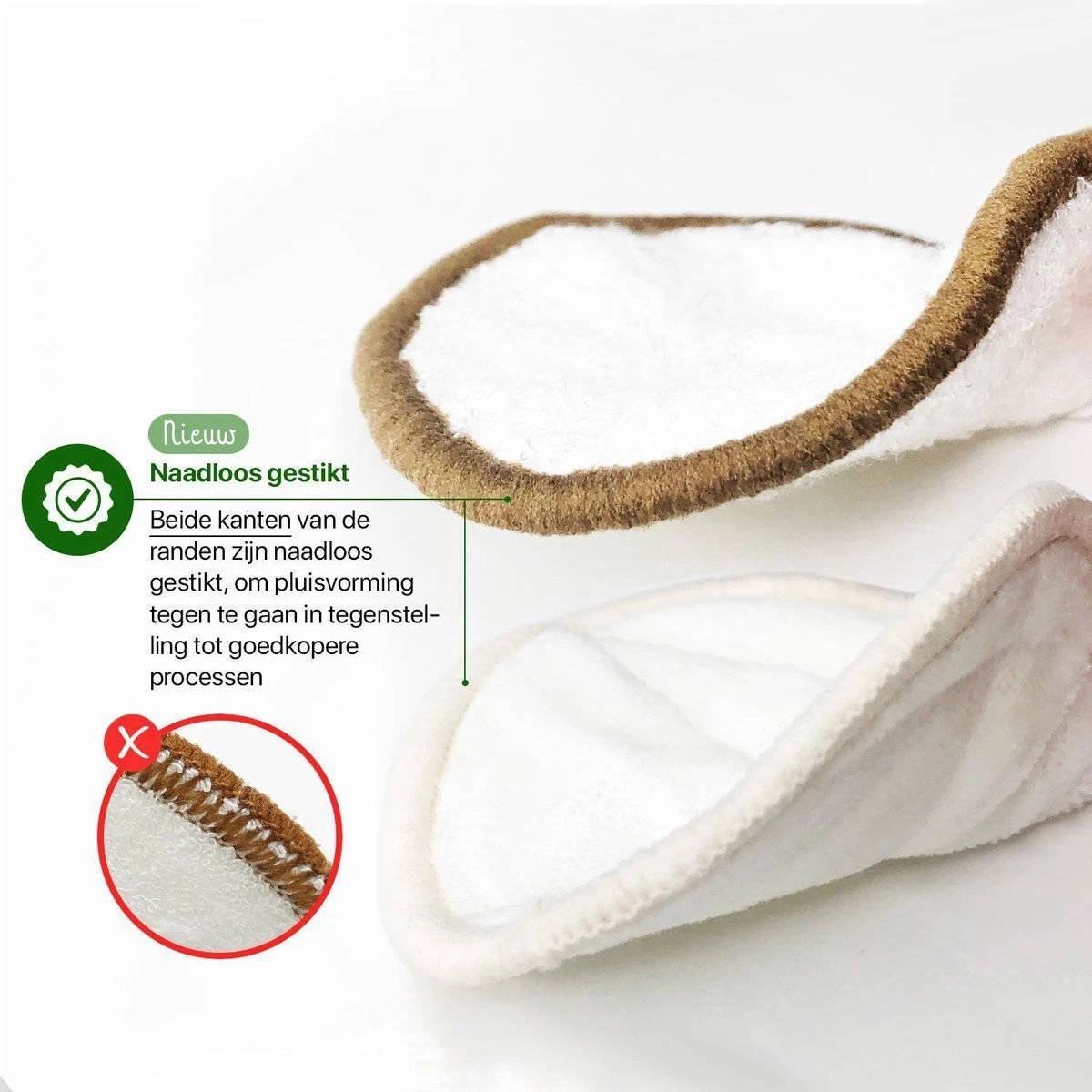 16 Herbruikbare Wattenschijfjes + Bamboe Houder - 12x Dagelijks 4x Scrub 4 Laags - Wasbare Wattenschijfjes Makeup Pads Zero Waste 4 16 Herbruikbare Wattenschijfjes + Bamboe Houder - 12x Dagelijks 4x Scrub 4 Laags - Wasbare Wattenschijfjes Makeup Pads Zero Waste - Afbeelding 4