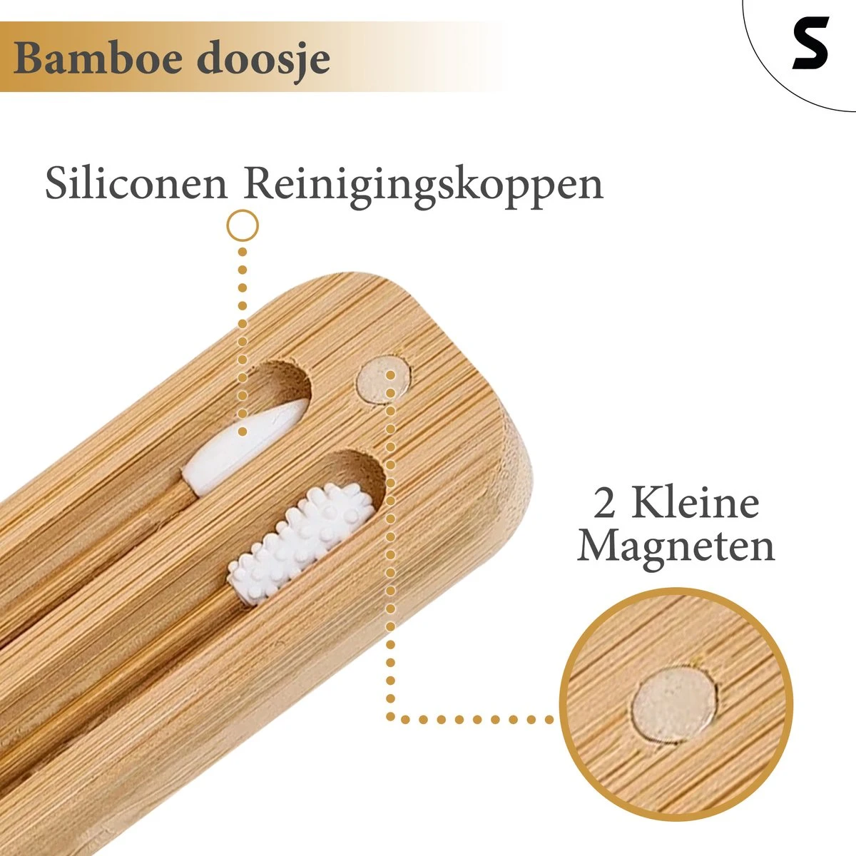 Sanic Herbruikbare Wattenstaafjes Bamboe Met Bamboehouder Wasbare Oorstaafjes Oorstokjes Herbruikbaar Duurzaam Zero-Waste Plastic Vrij - 2 Stuks 4 Sanic Herbruikbare Wattenstaafjes Bamboe Met Bamboehouder Wasbare Oorstaafjes Oorstokjes Herbruikbaar Duurzaam Zero-Waste Plastic Vrij - 2 Stuks - Afbeelding 4