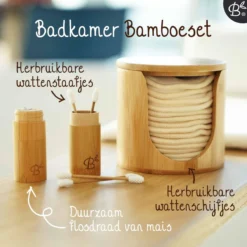 Bamboozy Losse Bamboehouder Voor Wasbare Wattenschijfjes Herbruikbare Wattenschijfjes Houder - Wattenschijfjeshouder - Bamboe Wattenschijfjeshouder -Goedkope Gezicht Zoet Winkel 1200x1200 757