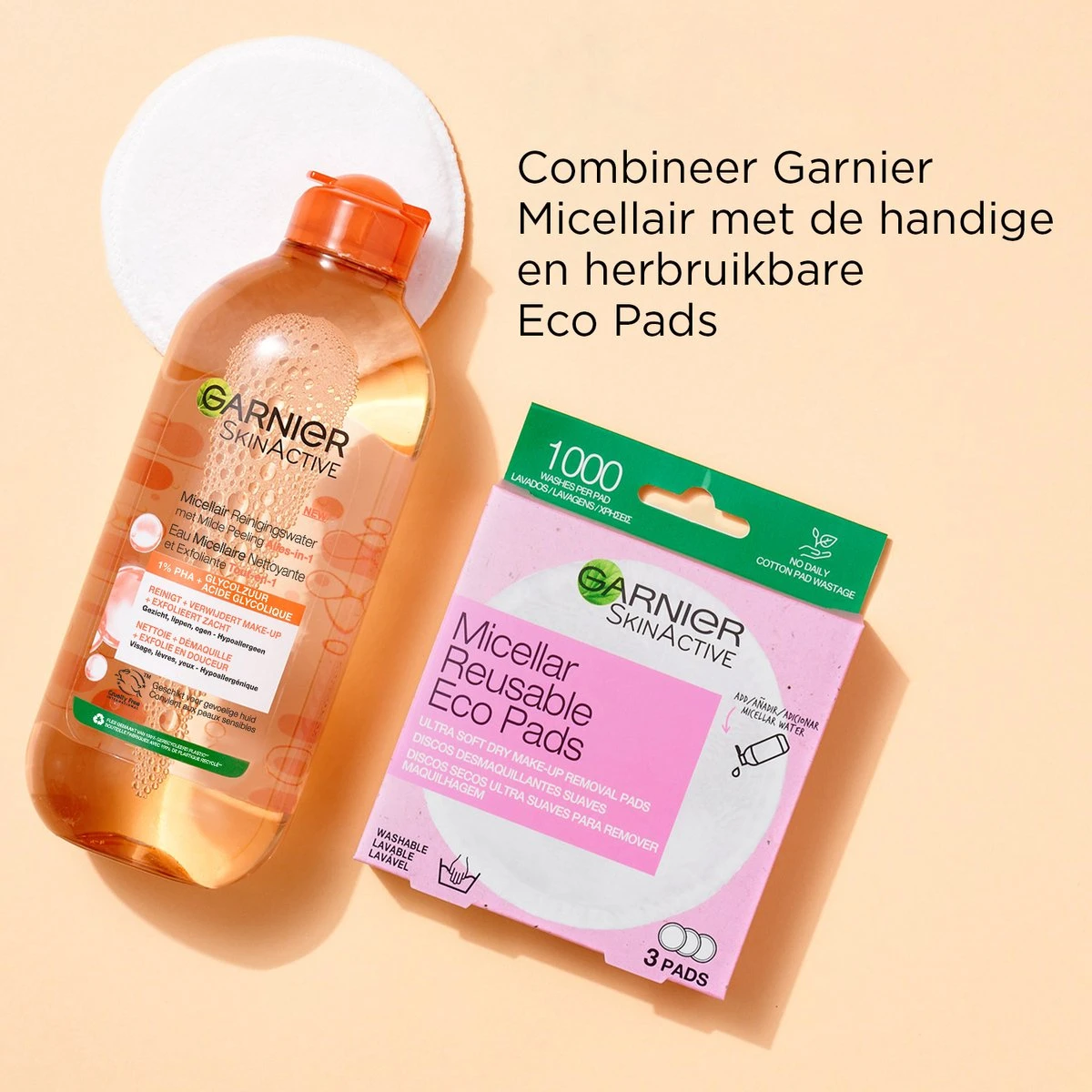 Garnier SkinActive Micellair Reinigingswater Met Milde Peeling Alles-in-1 400 Ml 8 Garnier SkinActive Micellair Reinigingswater Met Milde Peeling Alles-in-1 400 Ml - Afbeelding 8