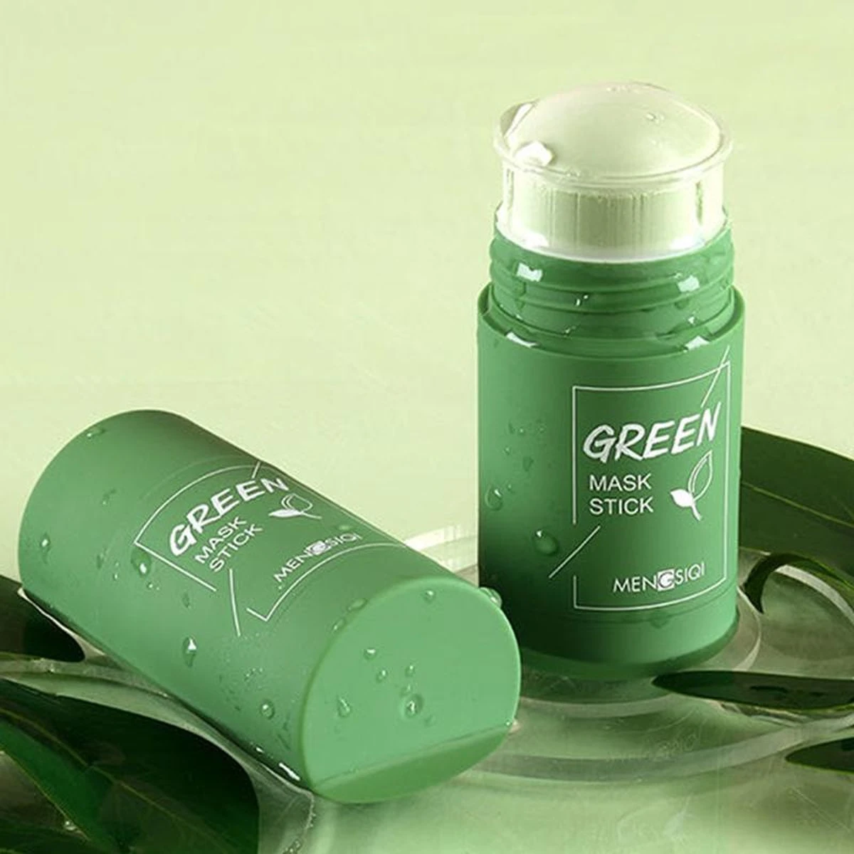 MENGSIQI - Green Mask Stick - Huidverzorging - Gezichtsmasker - Kleimasker - Mee Eters & Acne Verwijderen - Acne Verzorging - Vette Huid - Mee-eter Verwijderaar - Poriën Reiniger -Blackhead - Unisex - Verzachtend -Verkoelend - Dermatologisch Getest 1 MENGSIQI - Green Mask Stick - Huidverzorging - Gezichtsmasker - Kleimasker - Mee Eters & Acne Verwijderen - Acne Verzorging - Vette Huid - Mee-eter Verwijderaar - Poriën Reiniger -Blackhead - Unisex - Verzachtend -Verkoelend - Dermatologisch Getest