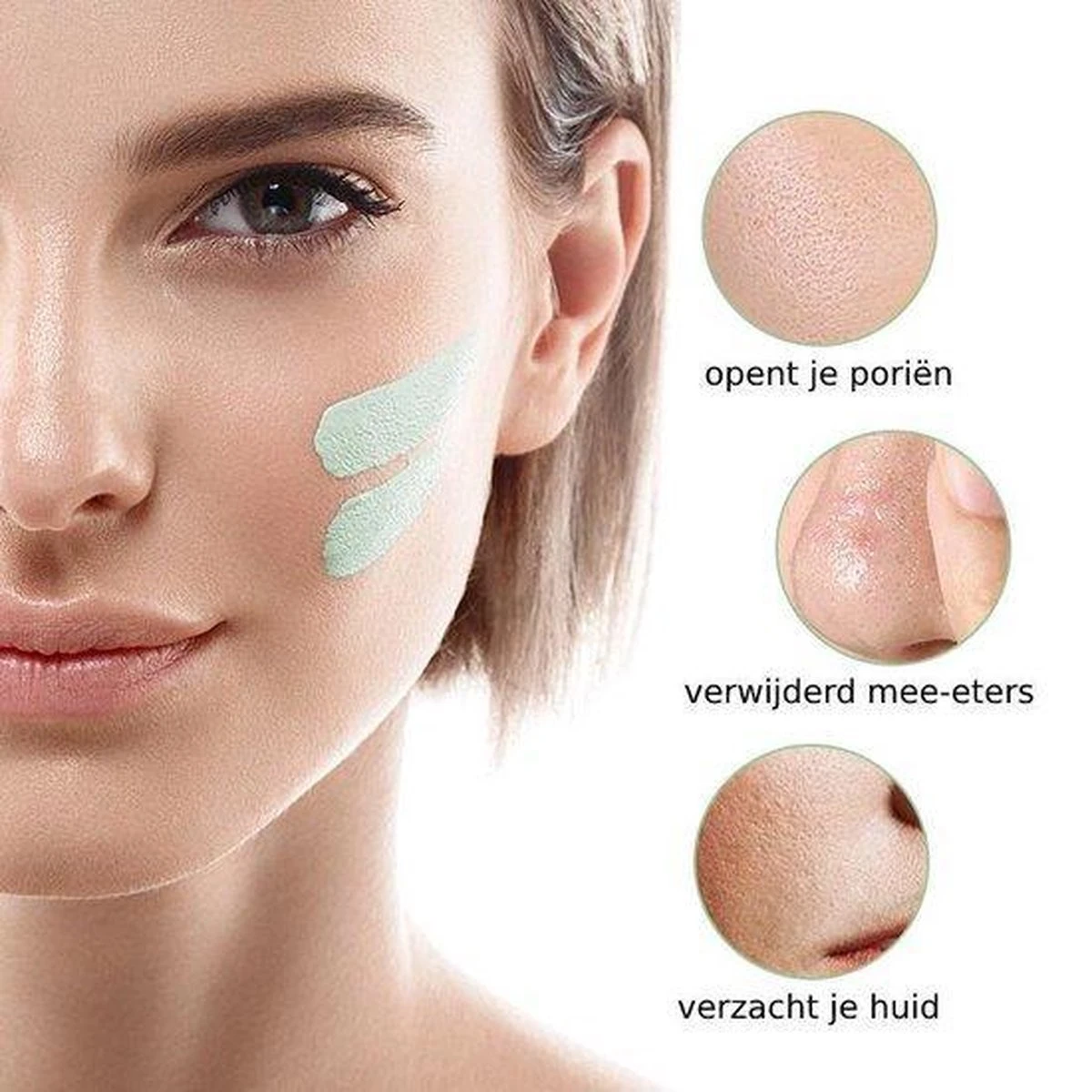 MENGSIQI - Green Mask Stick - Huidverzorging - Gezichtsmasker - Kleimasker - Mee Eters & Acne Verwijderen - Acne Verzorging - Vette Huid - Mee-eter Verwijderaar - Poriën Reiniger -Blackhead - Unisex - Verzachtend -Verkoelend - Dermatologisch Getest 15 MENGSIQI - Green Mask Stick - Huidverzorging - Gezichtsmasker - Kleimasker - Mee Eters & Acne Verwijderen - Acne Verzorging - Vette Huid - Mee-eter Verwijderaar - Poriën Reiniger -Blackhead - Unisex - Verzachtend -Verkoelend - Dermatologisch Getest - Afbeelding 15