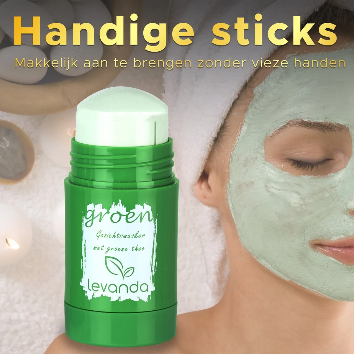 Levanda Reinigende En Verzorgende Gezichtsmasker Set Met Groene Thee Masker En Bamboe Houtskool Klei Masker - Mee Eters Verwijderen Blackhead Remover Mask - Green Tea Mask Stick Charcoal Clay Mask Green Stick Green Mask Facial Mask 2 Levanda Reinigende En Verzorgende Gezichtsmasker Set Met Groene Thee Masker En Bamboe Houtskool Klei Masker - Mee Eters Verwijderen Blackhead Remover Mask - Green Tea Mask Stick Charcoal Clay Mask Green Stick Green Mask Facial Mask - Afbeelding 2