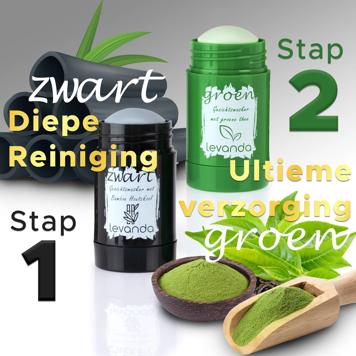 Levanda Reinigende En Verzorgende Gezichtsmasker Set Met Groene Thee Masker En Bamboe Houtskool Klei Masker - Mee Eters Verwijderen Blackhead Remover Mask - Green Tea Mask Stick Charcoal Clay Mask Green Stick Green Mask Facial Mask 5 Levanda Reinigende En Verzorgende Gezichtsmasker Set Met Groene Thee Masker En Bamboe Houtskool Klei Masker - Mee Eters Verwijderen Blackhead Remover Mask - Green Tea Mask Stick Charcoal Clay Mask Green Stick Green Mask Facial Mask - Afbeelding 5