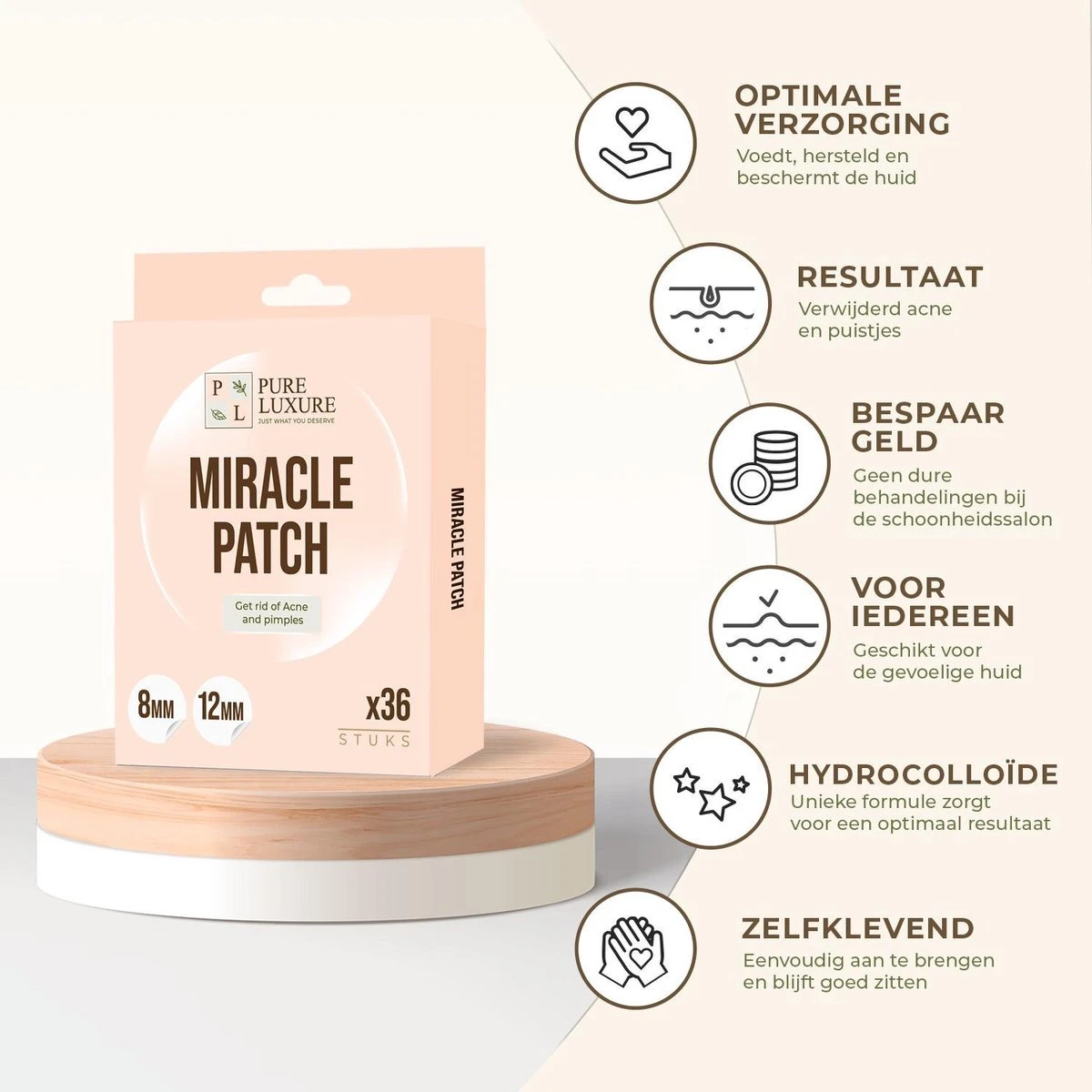 Pimple Patch 144 ST - Acne Patch - Acne - Acne Pleister - Pimple Patches - Puisten Verwijderaar 3 Pimple Patch 144 ST - Acne Patch - Acne - Acne Pleister - Pimple Patches - Puisten Verwijderaar - Afbeelding 3