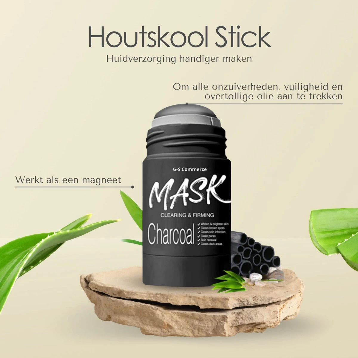 Mask Stick | Houtskool Klei Masker | Bekend Van De Green Mask Stick | Detox | Charcoal | Kleimasker | Gezichtsmasker | Blackhead Remover | Huidverzorging | Hydraterend | 4 Mask Stick | Houtskool Klei Masker | Bekend Van De Green Mask Stick | Detox | Charcoal | Kleimasker | Gezichtsmasker | Blackhead Remover | Huidverzorging | Hydraterend | - Afbeelding 4