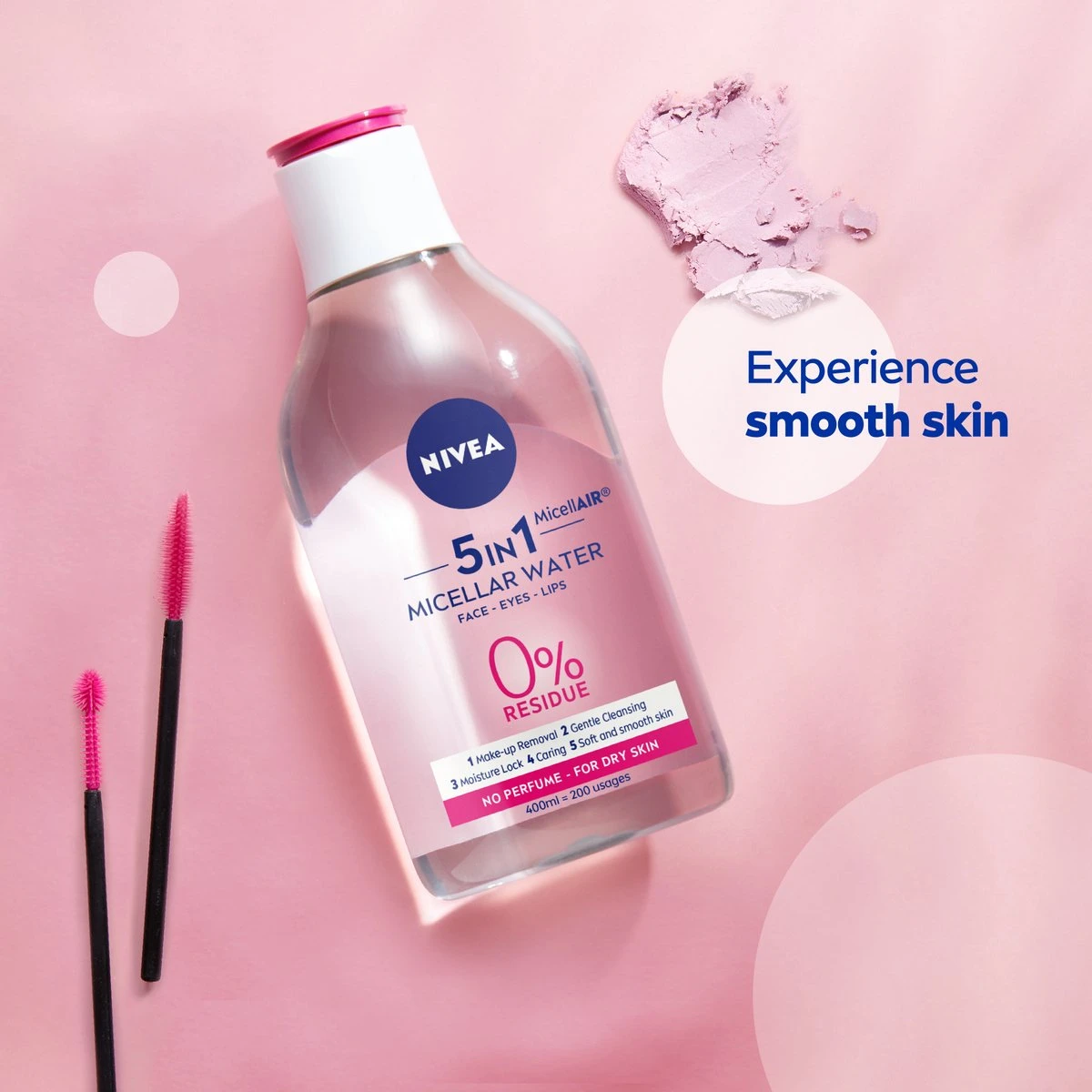 NIVEA Essentials Verzachtend & Verzorgend Micellair Water - 400 Ml - Droge Huid 6 NIVEA Essentials Verzachtend & Verzorgend Micellair Water - 400 Ml - Droge Huid - Afbeelding 6