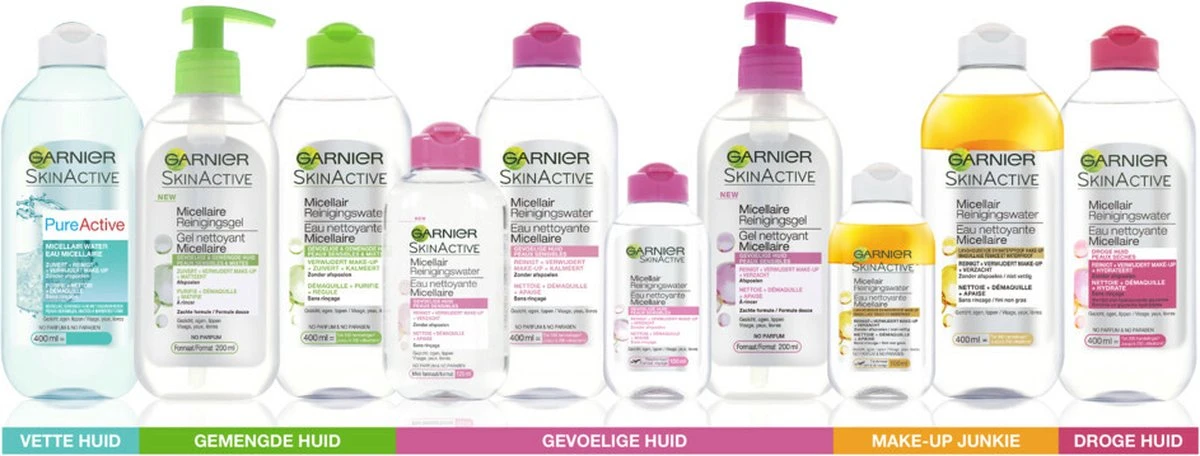 Garnier SkinActive Micellair Reinigingswater Voor De Gevoelige Huid - 3 X 400ml 14 Garnier SkinActive Micellair Reinigingswater Voor De Gevoelige Huid - 3 X 400ml - Afbeelding 14