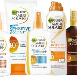 Garnier Ambre Solaire Sensitive Expert Zonnebrandspray SPF 50+ - Zonnebrand Voor De Gevoelige Huid - 200 Ml -Goedkope Gezicht Zoet Winkel 1200x528
