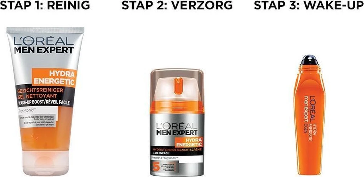 L’Oréal Paris Men Expert Hydra Energetic Gezichtsreiniger - 3 X 100 Ml - Voordeelverpakking 4 L’Oréal Paris Men Expert Hydra Energetic Gezichtsreiniger - 3 X 100 Ml - Voordeelverpakking - Afbeelding 4