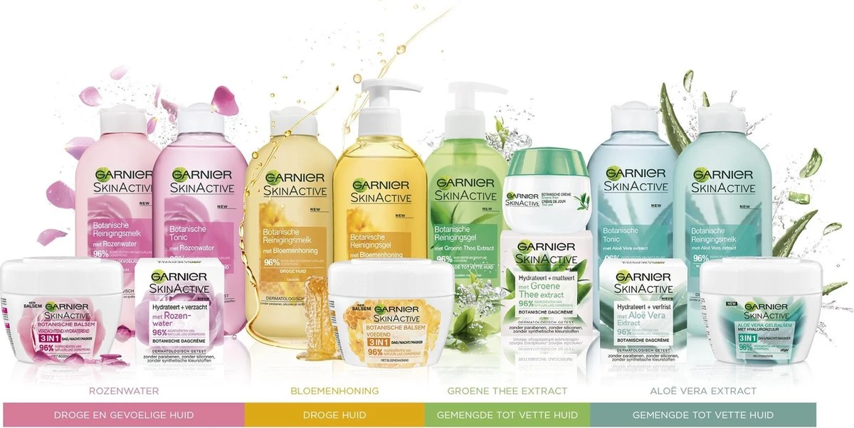 Garnier Skinactive Face Botanische Tonic Rozenwater - 3 X 200 Ml 4 Garnier Skinactive Face Botanische Tonic Rozenwater - 3 X 200 Ml - Afbeelding 4