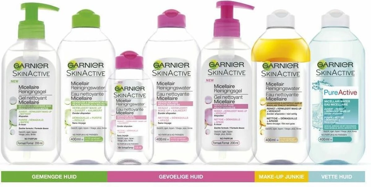 Garnier SkinActive Micellaire - 3x 200ml - Reinigingsgel 5 Garnier SkinActive Micellaire - 3x 200ml - Reinigingsgel - Afbeelding 5