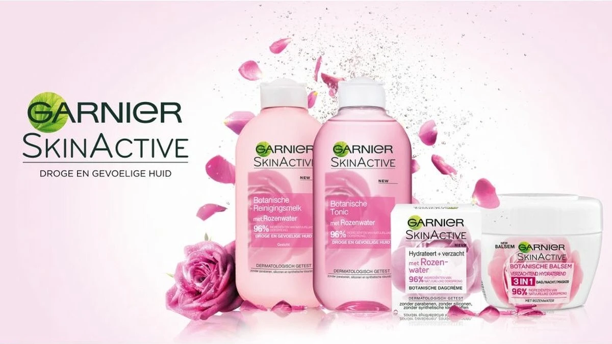 Garnier Skinactive Face Botanische Tonic Rozenwater - 3 X 200 Ml 3 Garnier Skinactive Face Botanische Tonic Rozenwater - 3 X 200 Ml - Afbeelding 3