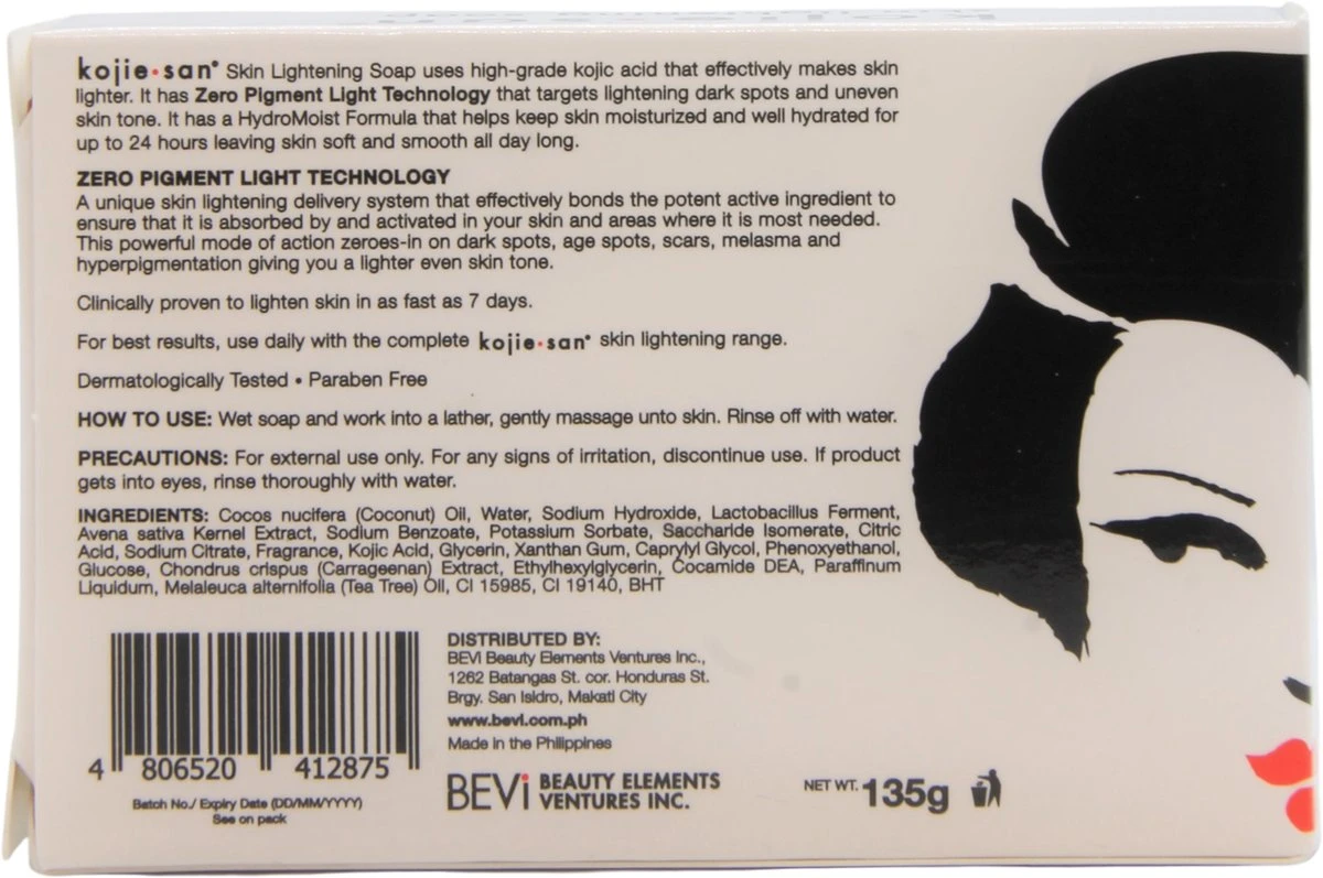 KOJIC ACID SKIN LIGHTENING SOAP 135 G 2 KOJIC ACID SKIN LIGHTENING SOAP 135 G - Afbeelding 2