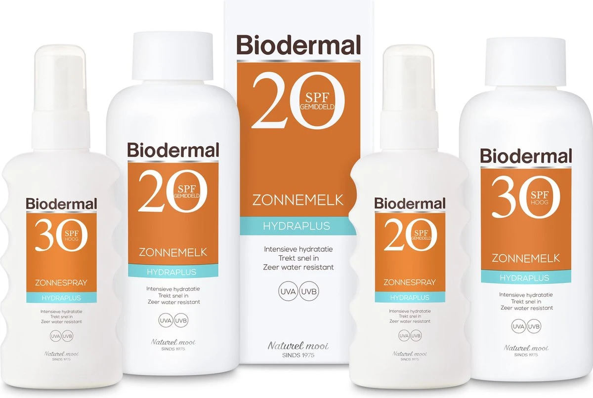 Biodermal Zonnebrand - Zonnebrandcreme Gezicht - Hydraplus Face SPF30 50ml 6 Biodermal Zonnebrand - Zonnebrandcreme Gezicht - Hydraplus Face SPF30 50ml - Afbeelding 6