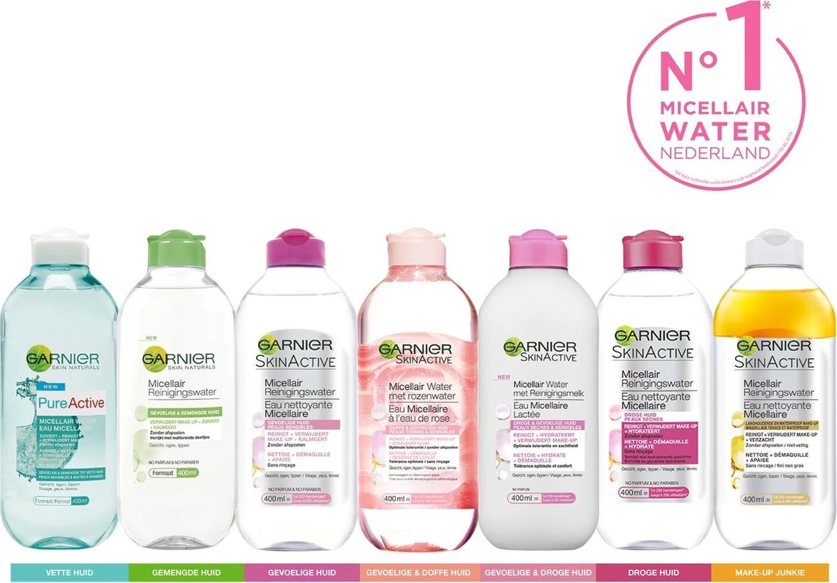 Garnier SkinActive - Pure Active Micellair Reinigingswater Voor De Vette Huid - 3 X 400 Ml - Micellair Water Bij Onzuiverheden - Voordeelverpakking 6 Garnier SkinActive - Pure Active Micellair Reinigingswater Voor De Vette Huid - 3 X 400 Ml - Micellair Water Bij Onzuiverheden - Voordeelverpakking - Afbeelding 6