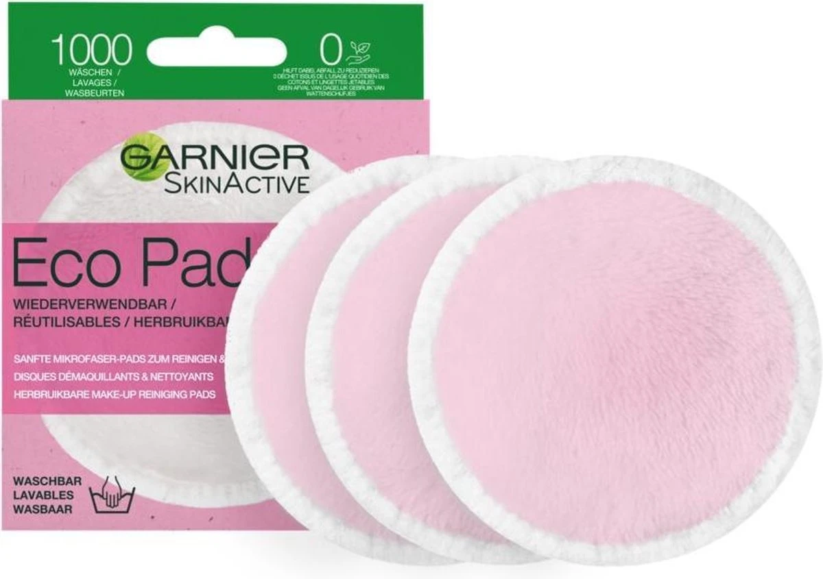 Garnier SkinActive Eco Pads - Herbruikbare Wattenschijfjes - 3 Stuks - Duurzame Gezichtsreiniging 3 Garnier SkinActive Eco Pads - Herbruikbare Wattenschijfjes - 3 Stuks - Duurzame Gezichtsreiniging - Afbeelding 3