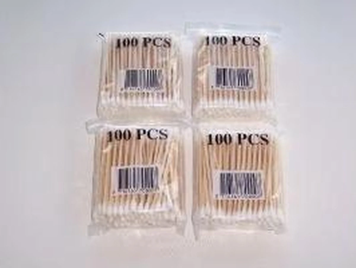 Merkloos Wattenstaafjes Hout - 100 St 6 Merkloos Wattenstaafjes Hout - 100 St - Afbeelding 6