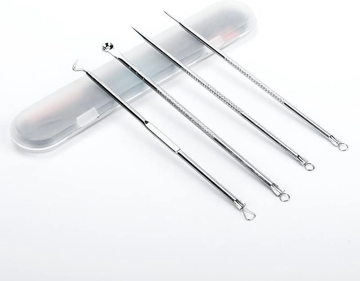 Merkloos Mee-eters Verwijderen - Blackhead Remover - Professionele Kit - 4 Luxe Lepels - Mee Eter Lepel - Comedonenlepel - Puistenset 5 Merkloos Mee-eters Verwijderen - Blackhead Remover - Professionele Kit - 4 Luxe Lepels - Mee Eter Lepel - Comedonenlepel - Puistenset - Afbeelding 5