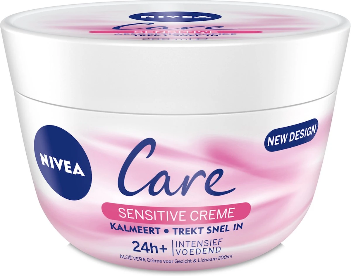 NIVEA Care Sensitive Crème - Voor Gezicht & Lichaam - 200 Ml 1 NIVEA Care Sensitive Crème - Voor Gezicht & Lichaam - 200 Ml