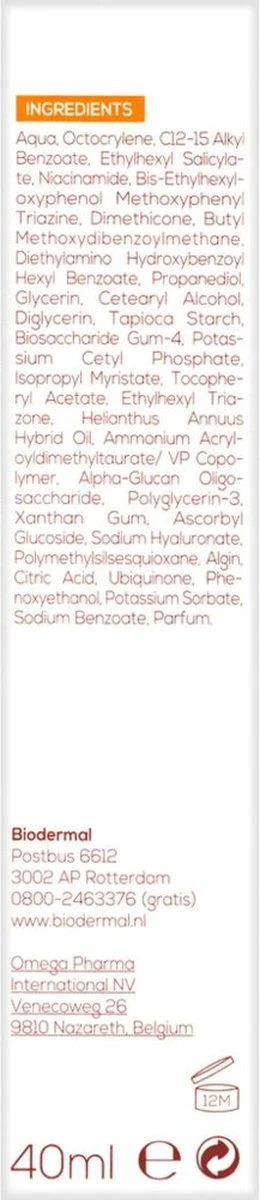 Biodermal Zonnebrand - Anti Age Zonnecrème Voor Het Gezicht - SPF 30 - 40ml 6 Biodermal Zonnebrand - Anti Age Zonnecrème Voor Het Gezicht - SPF 30 - 40ml - Afbeelding 6