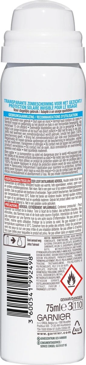 Garnier Ambre Solaire Over Make-up Super UV Zonnebrand SPF 50 - 75ml 2 Garnier Ambre Solaire Over Make-up Super UV Zonnebrand SPF 50 - 75ml - Afbeelding 2