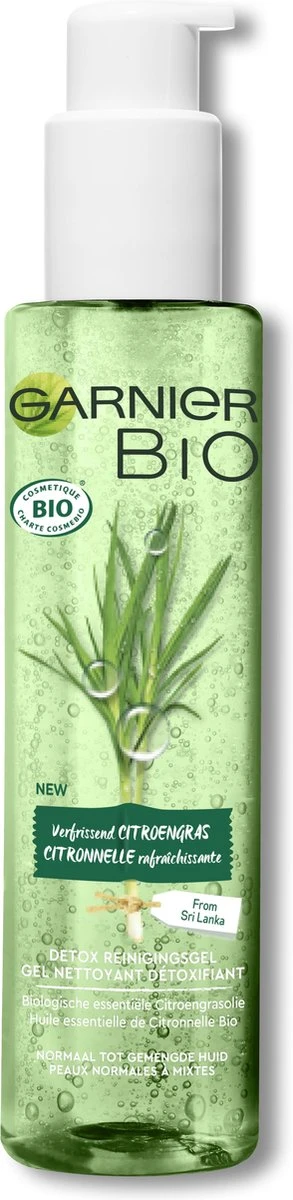 Garnier Bio Detox Reinigingsgel Verfrissende Citroengras - 3 X 150 Ml 2 Garnier Bio Detox Reinigingsgel Verfrissende Citroengras - 3 X 150 Ml - Afbeelding 2