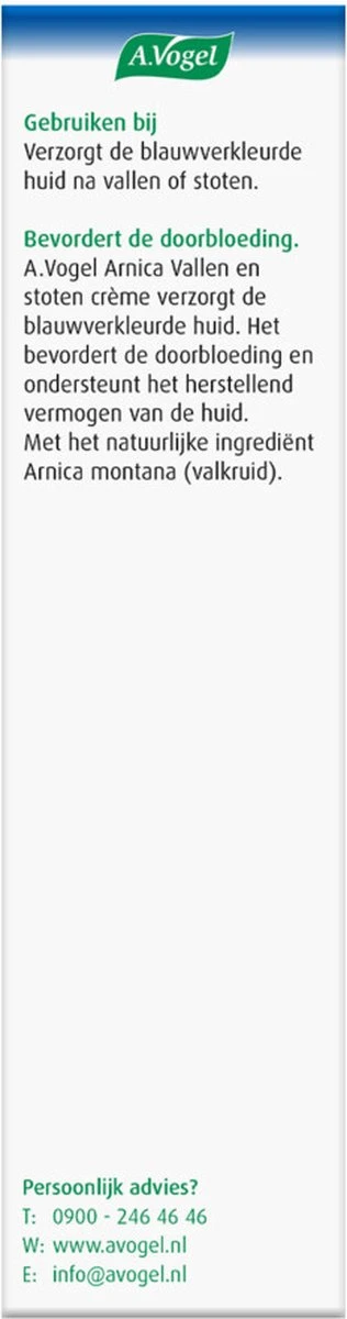 A.Vogel Arnica Vallen En Stoten Crème - Verzorgt De Blauwverkleurde Huid - 30 G 5 A.Vogel Arnica Vallen En Stoten Crème - Verzorgt De Blauwverkleurde Huid - 30 G - Afbeelding 5