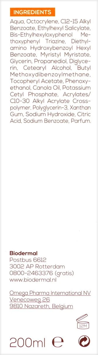 Biodermal Zonnebrand - Hydraplus - Zonnemelk - SPF 30 - 200ml 3 Biodermal Zonnebrand - Hydraplus - Zonnemelk - SPF 30 - 200ml - Afbeelding 3