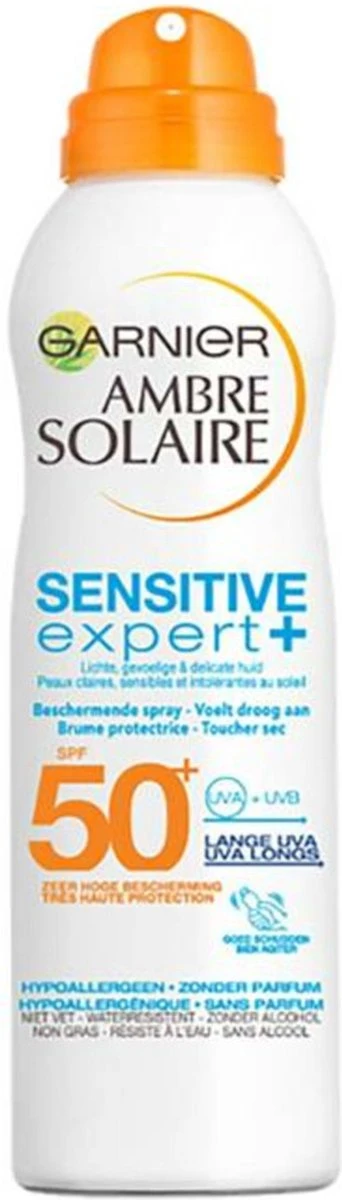 Garnier Ambre Solaire Sensitive Expert+ Beschermende Zonnebrand Mist Spray SPF50+ - 200ml 11 Garnier Ambre Solaire Sensitive Expert+ Beschermende Zonnebrand Mist Spray SPF50+ - 200ml - Afbeelding 11