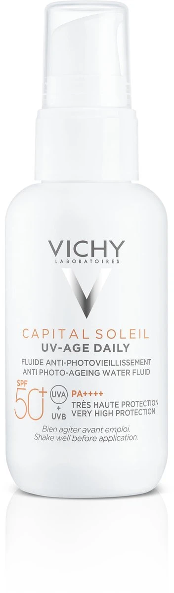 Vichy Capital Soleil UV-Age Daily SPF50+ - 40ml - Dagelijkse Zonnebrand Voor Het Gezicht - Voor Elk Huidtype, Ook Een Gevoelige Huid 1 Vichy Capital Soleil UV-Age Daily SPF50+ - 40ml - Dagelijkse Zonnebrand Voor Het Gezicht - Voor Elk Huidtype, Ook Een Gevoelige Huid