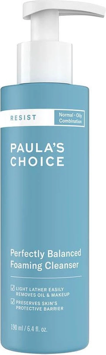 Paula's Choice RESIST Anti-Aging Foaming Gezichtsreiniger - Gecombineerde & Vette Huid - 190 Ml 1 Paula's Choice RESIST Anti-Aging Foaming Gezichtsreiniger - Gecombineerde & Vette Huid - 190 Ml