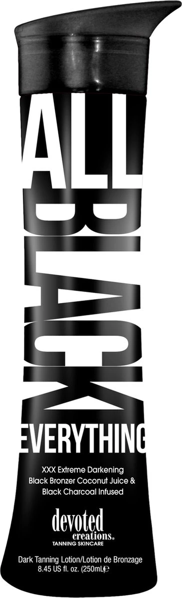Devoted Creations All Black Everything Fles - Zonnebankcrème - 250 Ml 1 Devoted Creations All Black Everything Fles - Zonnebankcrème - 250 Ml