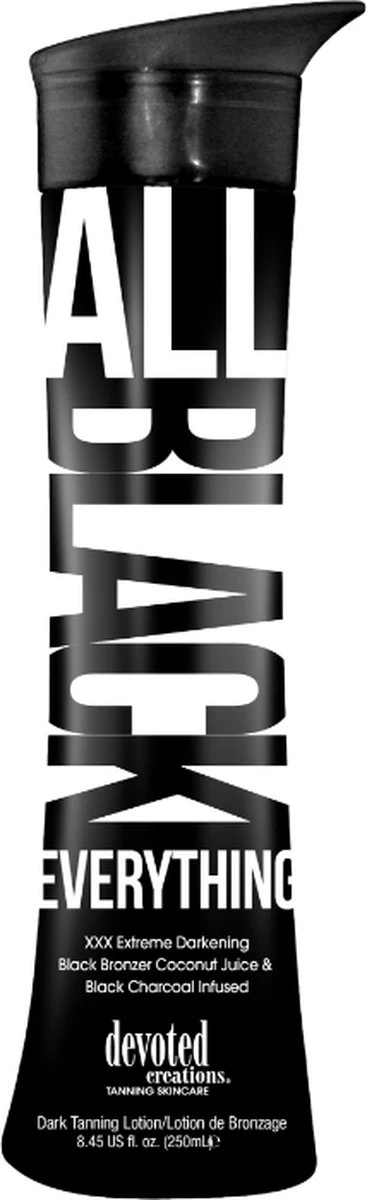 Devoted Creations All Black Everything Fles - Zonnebankcrème - 250 Ml 3 Devoted Creations All Black Everything Fles - Zonnebankcrème - 250 Ml - Afbeelding 3