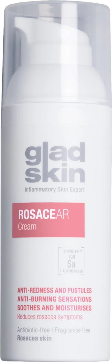 Gladskin ROSACEAR Cream 30ml - Klinisch Bewezen Effectief Tegen Roodheid, Droogheid En Branderig Gevoel- Hypoallergeen - Parfumvrij - Met Staphefekt™ 1 Gladskin ROSACEAR Cream 30ml - Klinisch Bewezen Effectief Tegen Roodheid, Droogheid En Branderig Gevoel- Hypoallergeen - Parfumvrij - Met Staphefekt™