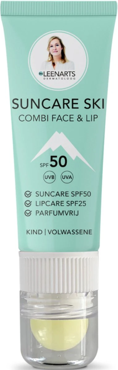 Drs Leenarts Suncare Ski - Zonnebrand En Lippenbalsem - Ski SPF50 - Zonnebrand Ski - Gezicht En Lippen - 20ml 1 Drs Leenarts Suncare Ski - Zonnebrand En Lippenbalsem - Ski SPF50 - Zonnebrand Ski - Gezicht En Lippen - 20ml