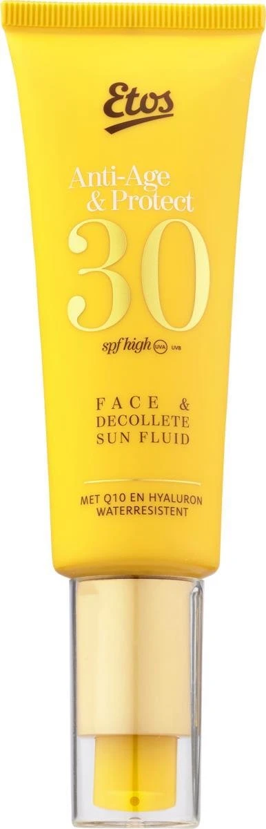 Etos Zonnebrand Anti Age - Gezichtscreme - SPF30 - Waterproof - 50ml 1 Etos Zonnebrand Anti Age - Gezichtscreme - SPF30 - Waterproof - 50ml