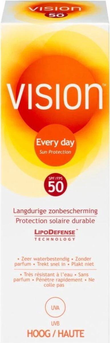 Vision Every Day Sun Protection - Zonnebrand - SPF 50 - 180 Ml 3 Vision Every Day Sun Protection - Zonnebrand - SPF 50 - 180 Ml - Afbeelding 3