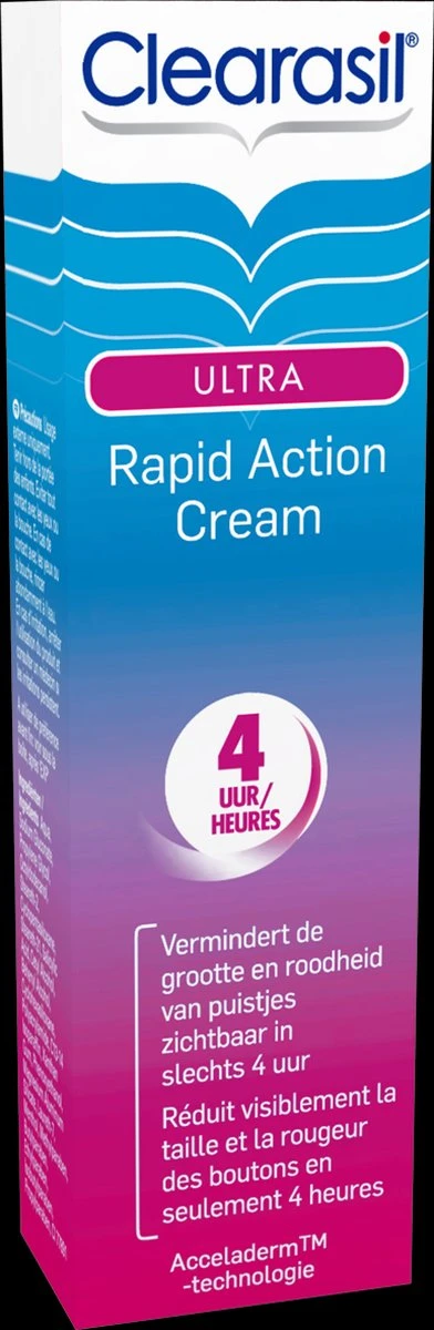 Clearasil Ultra Rapid Action Cream - Behandelingscrème - 2 X 15 Ml 3 Clearasil Ultra Rapid Action Cream - Behandelingscrème - 2 X 15 Ml - Afbeelding 3