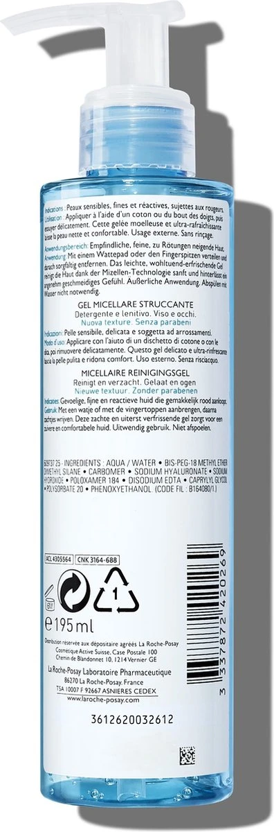La Roche-Posay Rosaliac Micellaire Reinigingsgel - 200ml - Kamleert 2 La Roche-Posay Rosaliac Micellaire Reinigingsgel - 200ml - Kamleert - Afbeelding 2